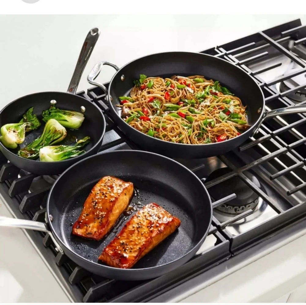 All-Clad Hard-Anodized Fry Pan 3-piece Set